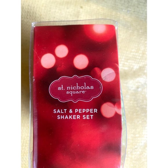 St Nicholas Square Snowman & Christmas Tree Salt & Pepper Shakers NEW - Picture 4 of 5